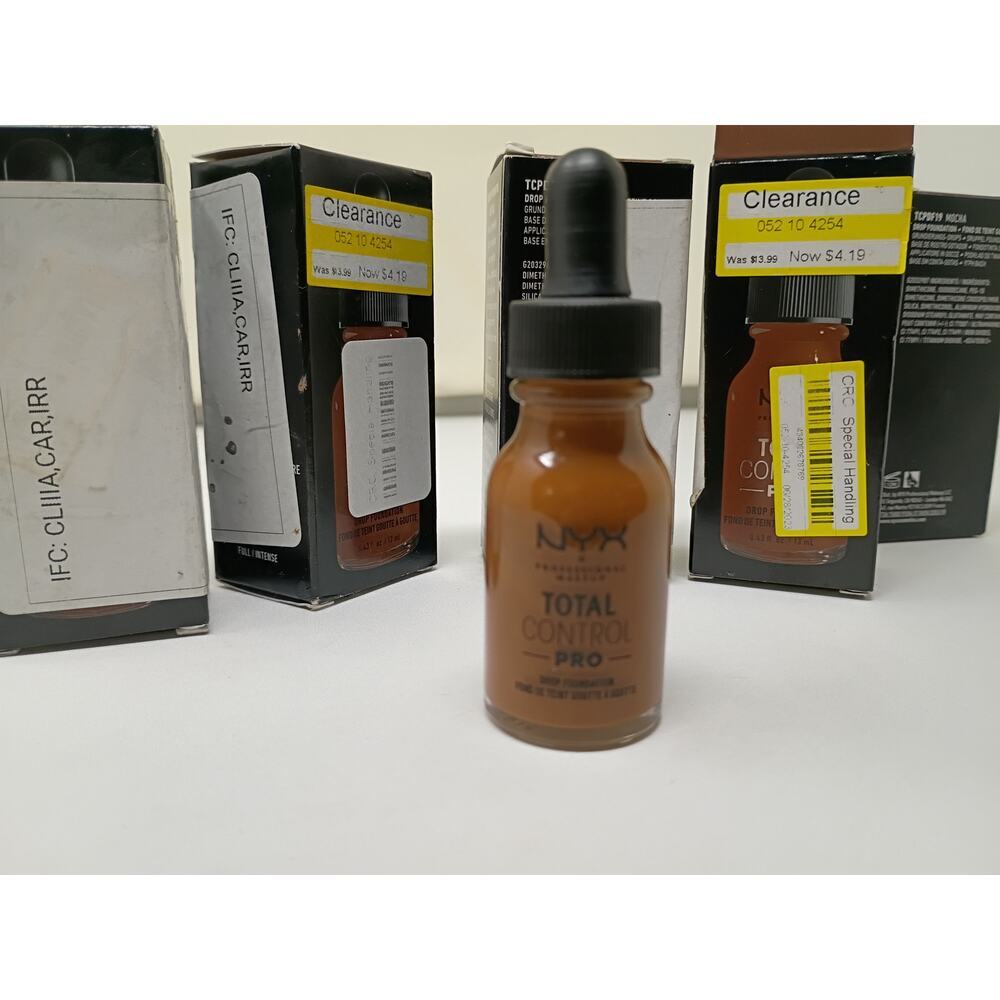 NYX Total Control Pro Drop Foundation - Mocha (New 5-Bundle)